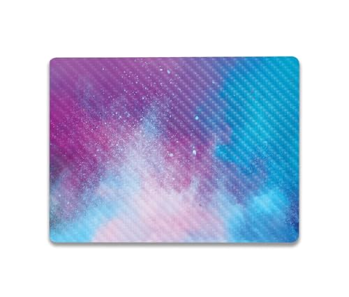 Image of MightySkins Carbon Fiber Skin Compatible With Microsoft Surface Laptop Go 3 (2023) Full Wrap Kit - Cotton Candy Sky | Protective, Durable Textured Carbon Fiber Finish | Easy To Apply | Made in the USA