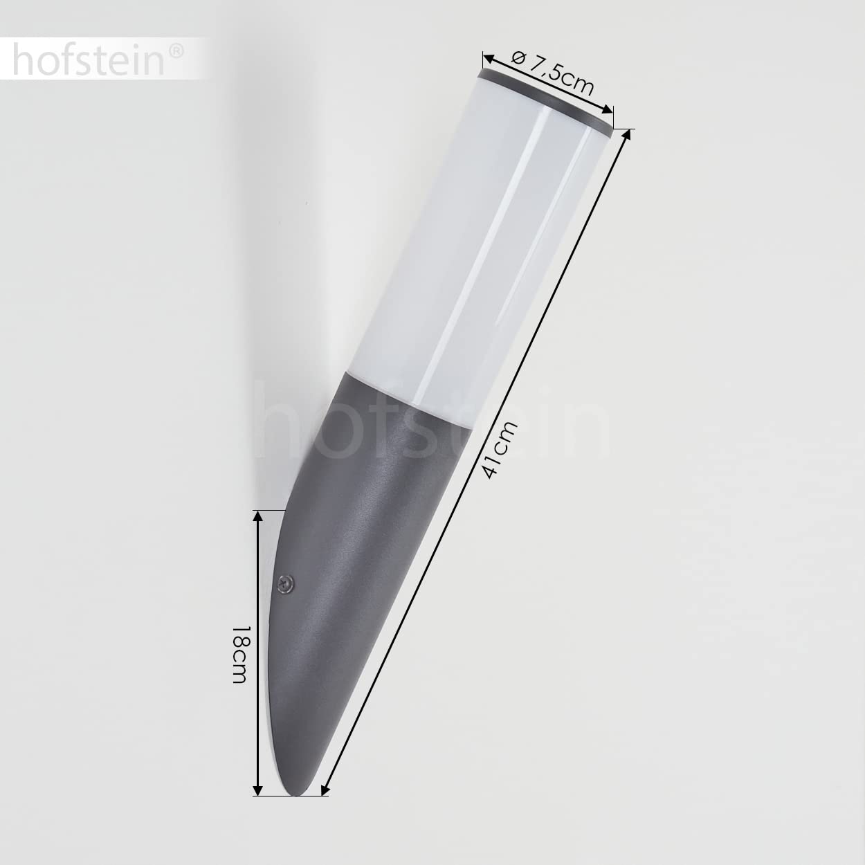 Cube extérieur moderne en matière plastique E27 blanche pour LED