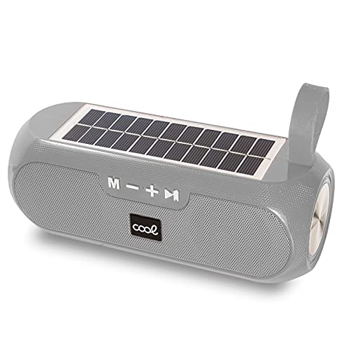 Cool Glasgow Haut-Parleur Bluetooth Universel avec Panneau Solaire Gris 10 W