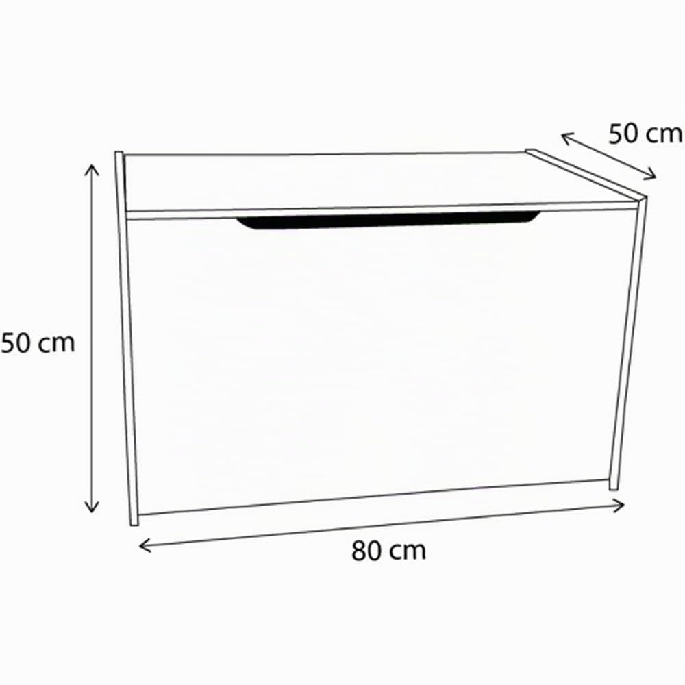 Bandits & Angels Holzspielzeugkiste Aufbewahrungsbox XL Retro Grün – Sicherer Verschluss mit Gasfeder – Maße 80x50x50 cm – Retro Grüne Spielzeugkiste fürs Kinderzimmer