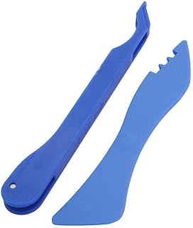 Copper Foil Hand Wrap 2 Pieces Stained Glass Craft Plastic Tool with Stainless Steel Rollers to Improve Foiling Process and Accuracy (Blue)