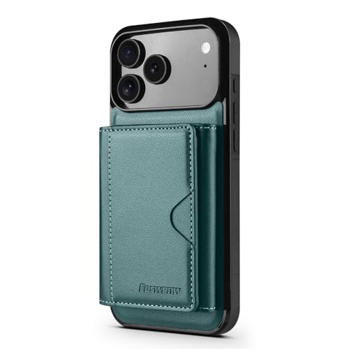 Coque en cuir Google Pixel 10 Pro XL avec portefeuille amovible chic vert