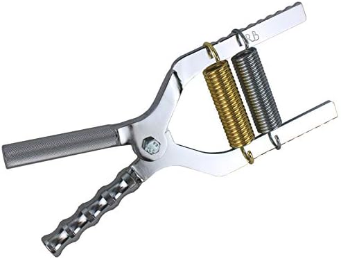 Robert Baraban Chrome Adjustable Hand Gripper 50/500lbs Resistance With Ergonomic Handle