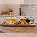 Unna Flight Board with 4 Tulip Glasses - Premium Natural Bamboo Beer Flight & Wine Flight Tasting Set, Craft Beer Gift Set, Whiskey Flight Board, Tequila Flight Board, Unique Charcuterie Board