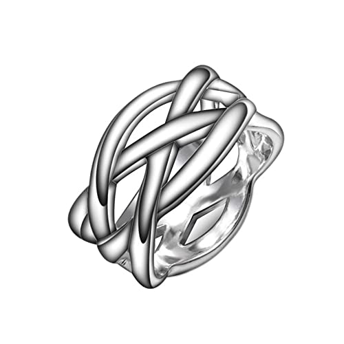 Bague entrelacée croix femme pour fiançailles et mariage