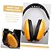 ARTIBETTER Boy Girl Lightweight Ear Earmuffs for Boys and Girls for Sleep Travel and Events Comfortable Design Safety Material Yellow