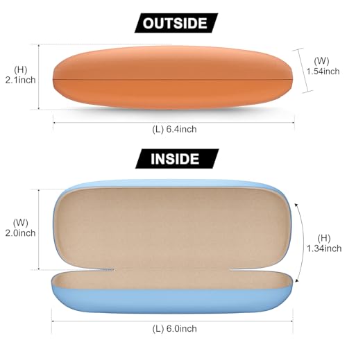 Image of Eyeglasses Case, Hard Shell Protective Case for Glasses, Unisex for Women Men
