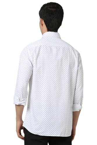 Image of Van Heusen Casual Printed Shirt for Men| Premium Cotton| Full Sleeves| Slim Fit |Breathable Fabric