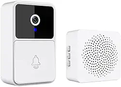 Campainha Inteligente com Câmera Wi-Fi 2.4G, Interfone com Áudio Bidirecional, Visão Noturna, Monitoramento em Tempo Real via App