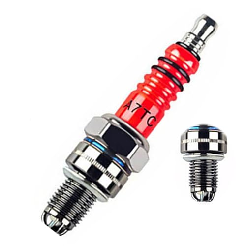 Image of A7TC Spark Plug For GY6 Engine - High-Performance Replacement for 49cc 50cc 70cc 110cc Taotao Coolster Kymco Scooter and ATV (1)