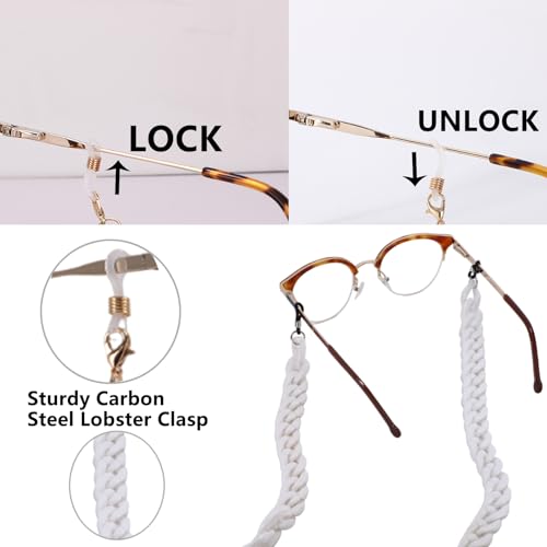 Image of Acrylic Glasses Chain for Women Men Reading Eyeglass Strap Sunglasses Holder Mask Lanyard Chain for Adults