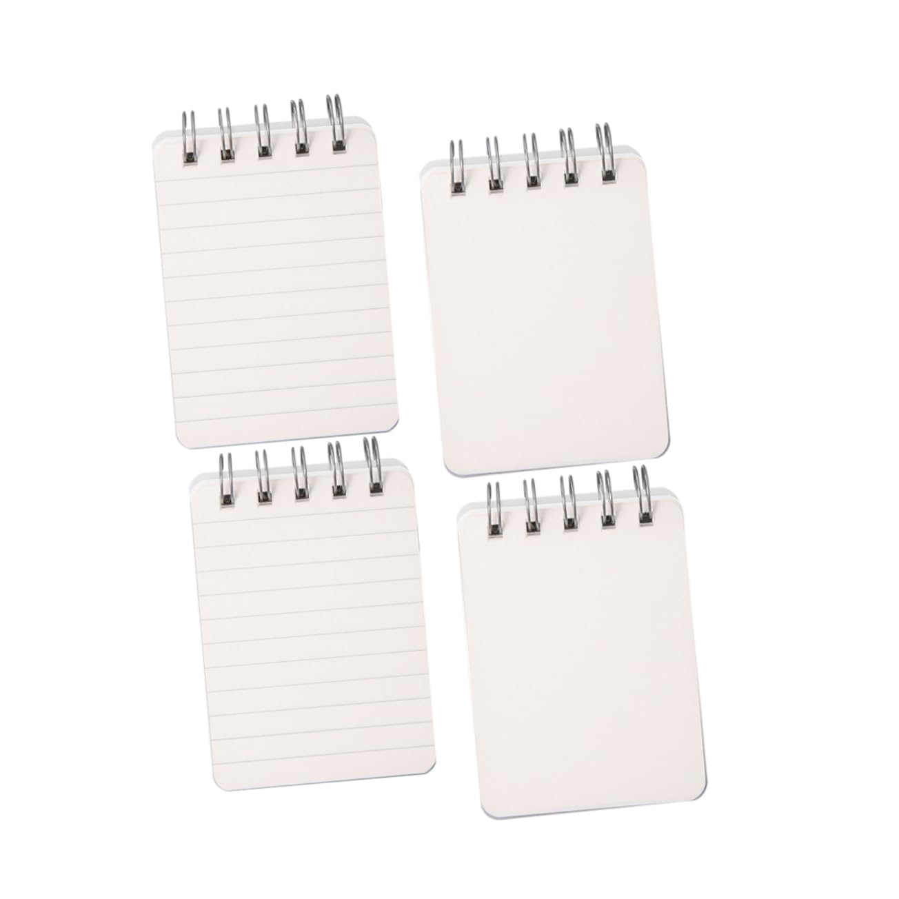 Uonlytech 3 Set Mini Taccuino Portatile Quaderno A Righe Universitarie Mini Quaderni Notebook E Riviste Foderato Blocco Note Compatto Per Ufficio Piccola Pad Di Memo Carta Bianca 4 Pezzi*3