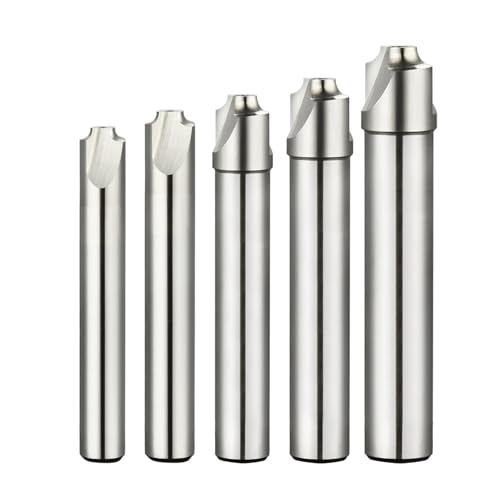 5-Piece Set Corner Rounding End Mill Cutter HSS Straight Shank R1 R2 R3 R4 R5 2-Flute Mold CNC Metal Milling Cutter DRINYOUNG
