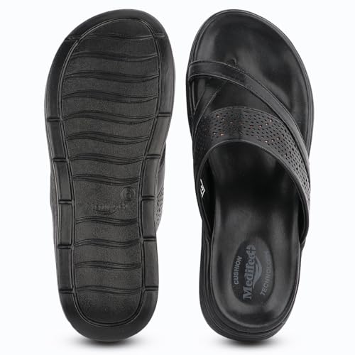 Image of Medifeet SoftStep X-Ring Toe Comfort Slides For Women's - CushionFlow Midsole Arch Support for All-Day Support