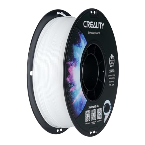 CREALITY PETG Filament 1.75mm 3D Printer Filament Upgraded PLA 1kg Neatly Wound Spool Dimensional Accuracy 0.03mm Fit for Ender Bambu Lab Anycubic ELEGOO FDM Printers (White)