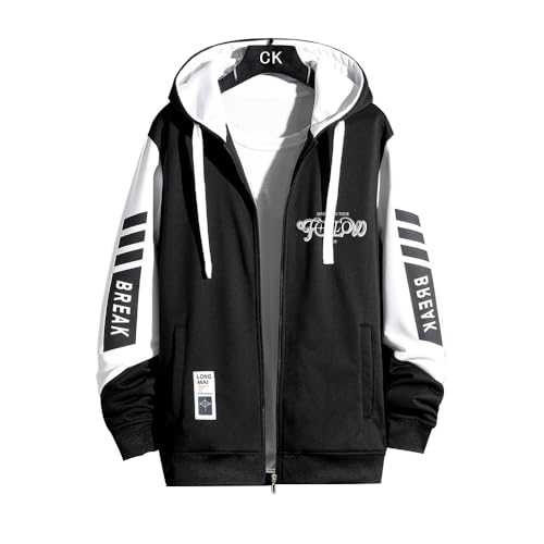 [LiLing sky] SEVENTEEN FOLLOWコンサート 風 長袖 フード 付き パーカー ウェット 応援 男女兼用 春秋 周辺 グッズ (M, ブラック)