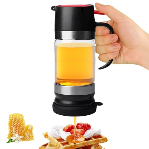 BORDEAG - Dispensador de Miel de Vidrio con Mango (300 ml, Versátil para Miel, Jarabe, Mermelada, Leche, Café y Té) BORDEAG - Dispensador de Miel de Vidrio con Mango (300 ml, Versátil para Miel, Jarabe, Mermelada, Leche, Café y Té)