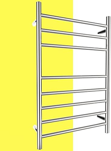 COZYBASE Towel Warmer for Bathroom, Polished Chrome Towel Warmer Rack, Heated Towel Racks for Bathroom Plug in or Wall Mounted Towel Heater Radiant