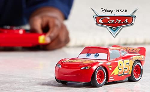 Disney Pixar Lightning McQueen Remote Control Car, Pixar Cars, 15cm/6'', 2.4 GHz, Moves in 4 Directions, Enjoy Hours of Fun, Suitable for Ages 3+