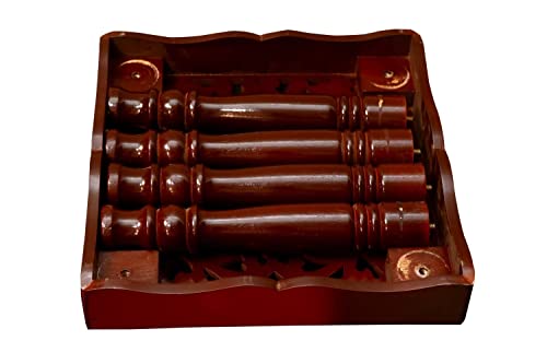 Image of Wooden Stool Table Solid Wood Best Used as Bedside Corners Footrest Foot Step Stool Tea Coffee Plants for Living Room Outdoor Furniture Pre-Assembled Brown