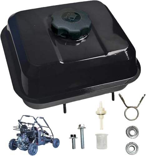 QYMOTO Go Kart Gas Fuel Tank with Thread on Cap