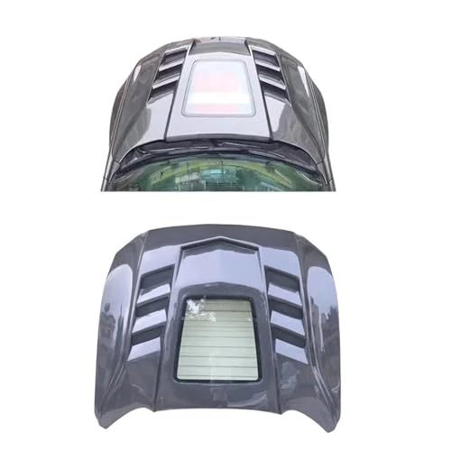 Capó de motor de fibra de carbono transparente para Ford Mustang 15-19 2