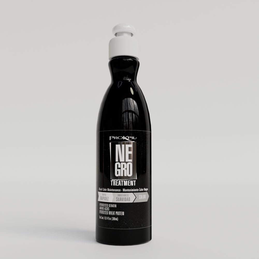 Prokpil | Negro Especial Tratamiento de Color Matizante Matizador para Rubio, Canoso o Negro | Black Nuance for natural or colored Gray, Blond or Black Hair (Regular Size 10oz-300ml)