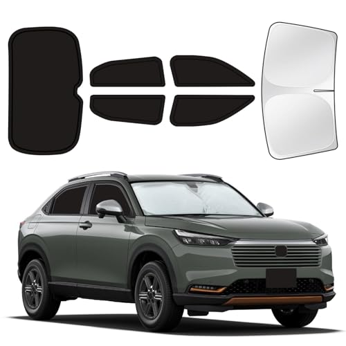 Image of for Honda HR-V 2023-2025 Car Window Shades, 6pcs Privacy Sun Shade Set for Front Windshield Side and Rear Windows, Full Window Covers Keeps Vehicle Cool for Camping Napping