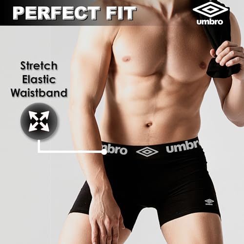 Umbro Essential Stretch Men s Trunk 3 Pack, Men s Underwear Trunks, Soft & Comfortable Waistband, An