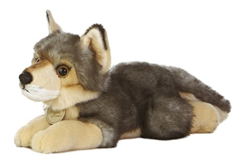 Aurora(r) Realistic Miyoni(r) Wolf Stuffed Animal - Lifelike Detail - Cherished Companionship - Gray 10.5 Inches - Image 6