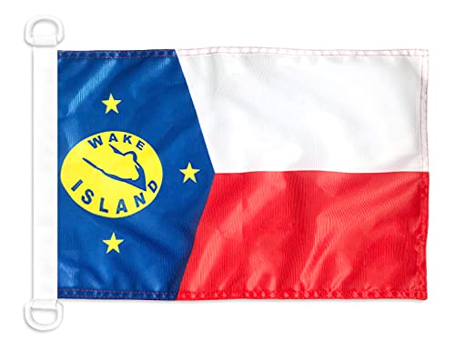 AZ FLAG - Wake Island Nautical Flag - 18'' x 12'' - For Outdoor and Boat - Wake Islander Banner Knitted Polyester with Two Plastic Rings - Vivid Colors - 12x18 in - 45x30 Cm โ image 1