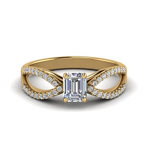 Bague en pierre latérale 1 carat, le cadeau de fiançailles mémorable pour elle