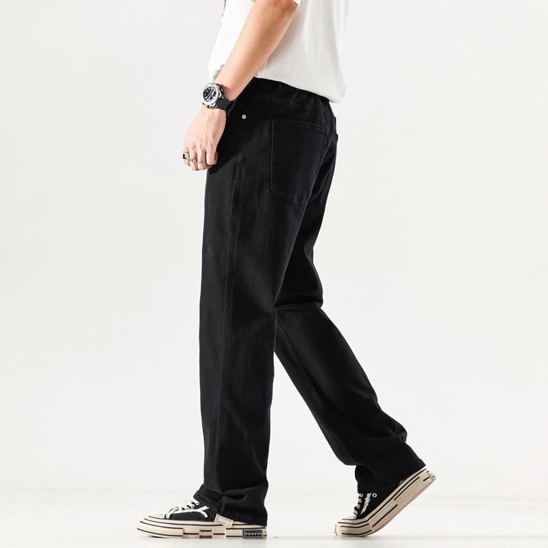 Jeans Pants Trouser Denim Spring and Summer Washed Slim Fit Straight Leg for Men Loose Comfortable High-end Long3