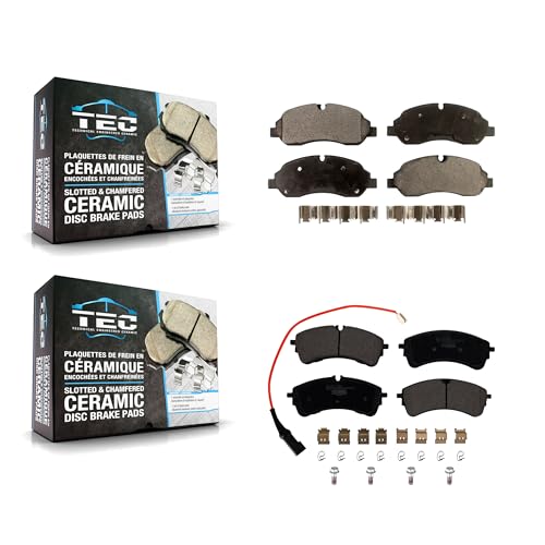 TEC Front Rear Ceramic Brake Pads Kit Replacement For Ford Transit-250 Transit-150 Transit-350 HD KTC-100757 by TEC - Used condition - CA$105.54
