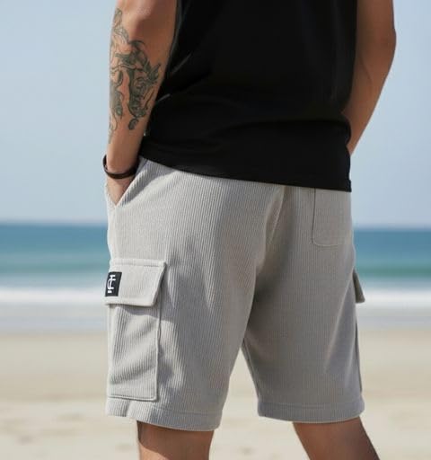 Image of INDICLUB Men's Athletic Performance Shorts,Casual Everyday Wear, Comfortable Drawstring Style