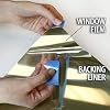 Reflective Window Film One Way Mirror Privacy Film Heat Control Anti UV Adhesive Window Tint Sticker for Home and Office, 17.7Inch X 10Feet, Gold Silver