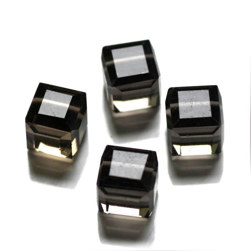 200 Cuentas de Cristal de Cubo de 4/6/0.315 in, Cuentas de Cristal facetadas, Cuentas de Diamantes de imitación para niñas y Mujeres, Collar de Bricolaje, Pendientes, fabricación de Joyas