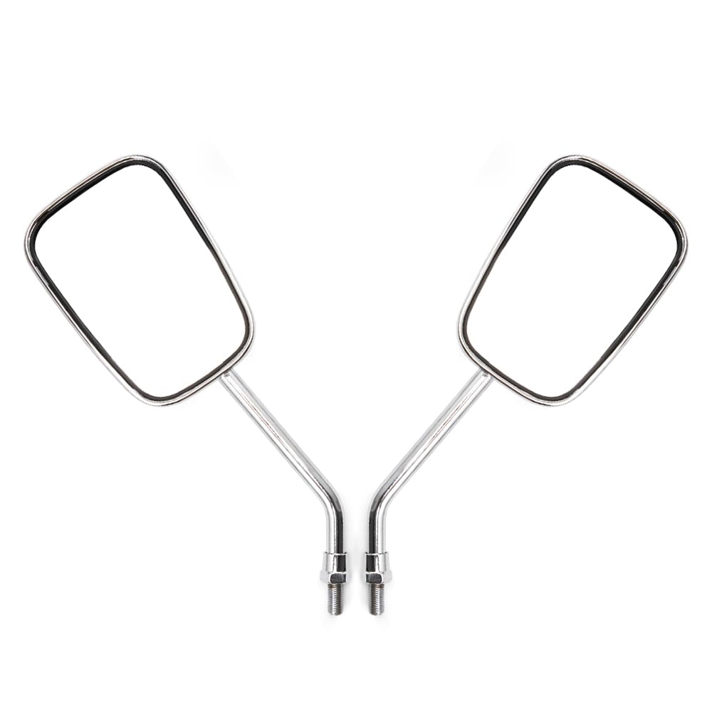 Specchio rettangolare per bicicletta in lega di alluminio Ciclismo Riflettore grandangolare Triciclo Quad Moto Scooter Specchio retrovisore sinistro destro