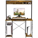 【Bureau spacieux avec un faible encombrement】Cette table de 120x60cm peut répondre à la plupart de vos besoins et a un faible encombrement, convenant aux chambres, aux salons et à la plupart des types de pièces