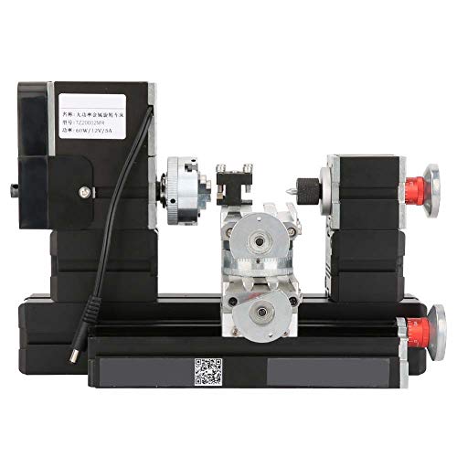 Benchtop Wood Lathe, Mini Lathe Tools Metal Lathe, Lathe Machine, Mini Milling Machine Drilling Machine Metal Lathe Machine for Model Making for Bench Drill