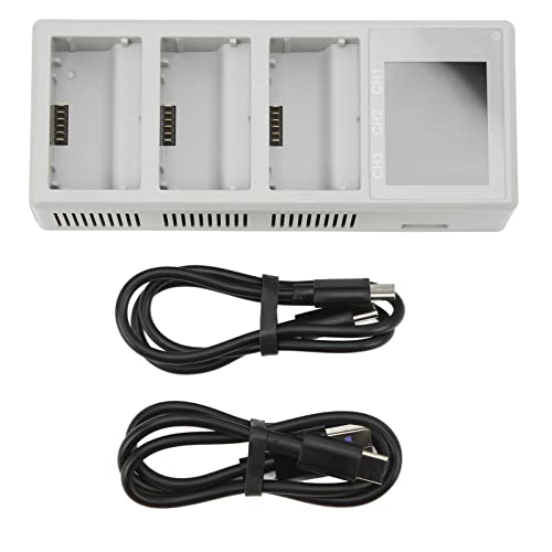 Concentrador de carga rápido para drones con modo almacenamiento y 3 USB 6