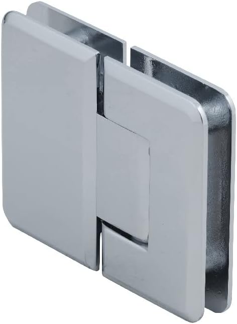 CRL Pinnacle 180 Series Polished Chrome 180º Glass-to-Glass Standard Hinge