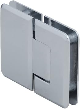 CRL Pinnacle 180 Series Polished Chrome 180o Glass-to-Glass Standard Hinge