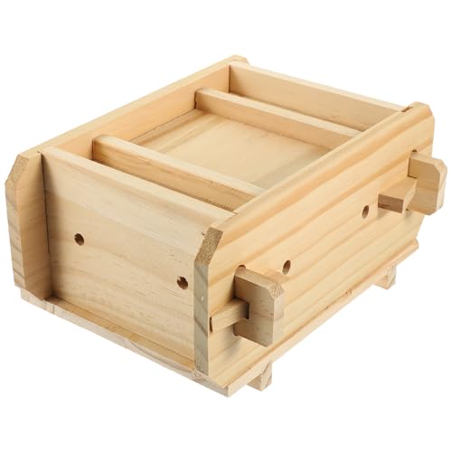VILLCASE Tofu Schneiderbox Beige mit Einfacher Anwendung für Hausgemachte Tofu Zubereitung