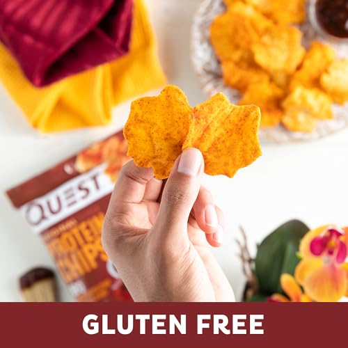 Image of Quest Nutrition BBQ Protein Chips, 19g Protein, 4g Net Carb, Low Carb, Gluten Free, 1.1 oz, 4 count