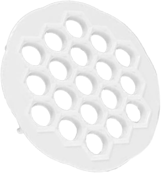 SOLUSTRE 19Holes Dumpling Maker Plastic Mold for Fast Dumpling Press Easy Operation Kitchen Accessory for Home Use Efficient Dumpling Capacity Design White