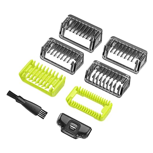 YINKE Pente guia de protetores para Philips OneBlade e One Blade Pro Qp2520 Qp2530 Qp2620 Qp2630 Qp6510 Qp6520 Aparador de pelos de rosto e pele corporal Kit de substituição para aparador