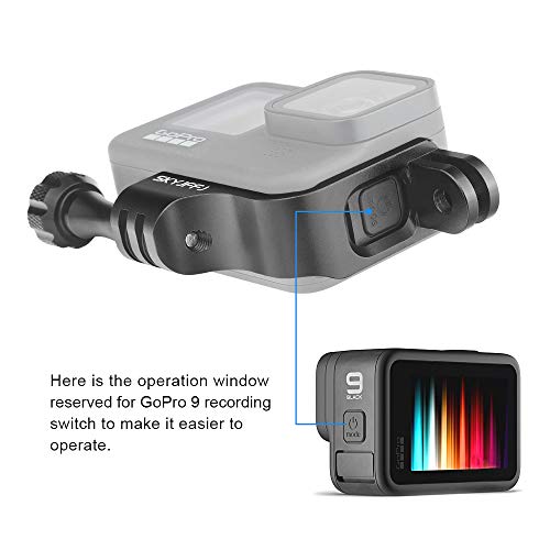 Skyjffj 90 Degree Aluminum Vertical Bracket Adapter Elbow Adapter For Gopro Hero9/10 Black #TOP3