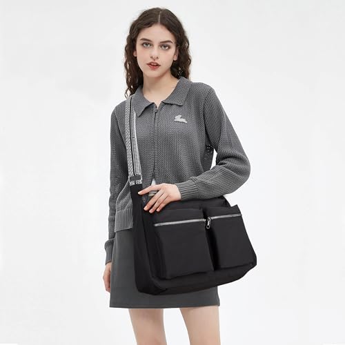 KALIDI Nylon Crossbody Bag Women Men Casual Cross Body Purse Lightweight Waterproof Messenger Bag For College Work Travel Gym3