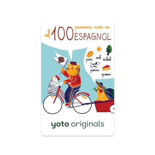 Yoto - Mis 100 Primeras Palabras en Español, Audio para Niños en Francés, para escuchar en narradora de noche Caja de historias Player y Mini, Aprender español a niños de 3 a 14 años